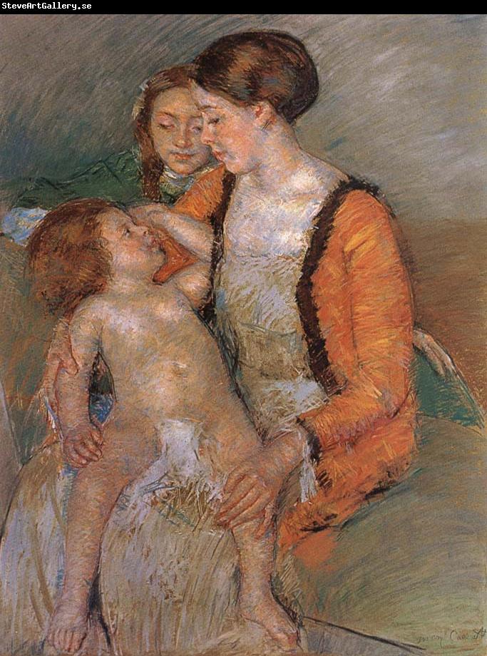 Mary Cassatt Mother and her children